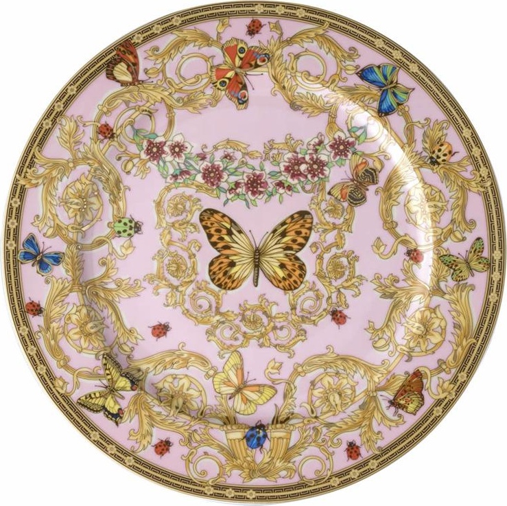 60417 Rosenthal Versace Тарелка подстановочная Rosenthal Versace Сад Версаче 30см, фарфор Фарфор 