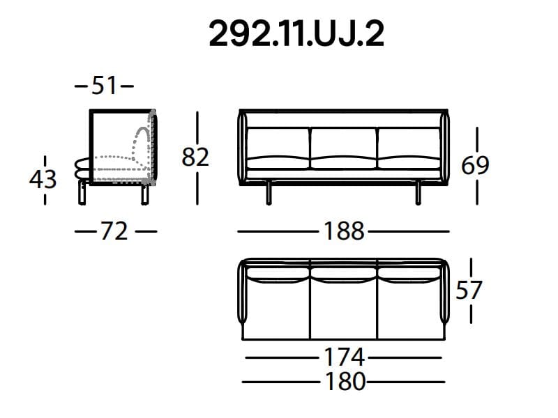 Ткань диван SANCAL Rew ARCH-00119015 - Вид №4
