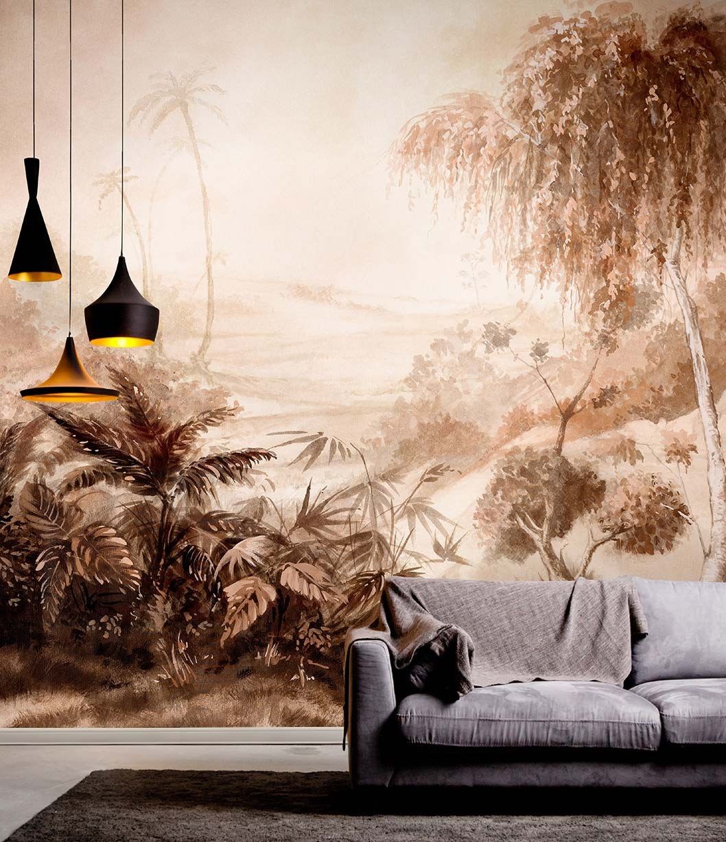 Тропические обои ПВХ бесплатно, экологически чистые, моющиеся WallPepper окружающая среда ARCH-00080385 - Вид №1