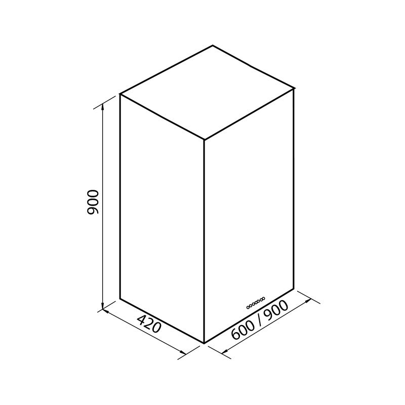 25100_0 Вытяжка Q из нержавеющей стали 2510 0_0 Fosterspa  - Вид №1