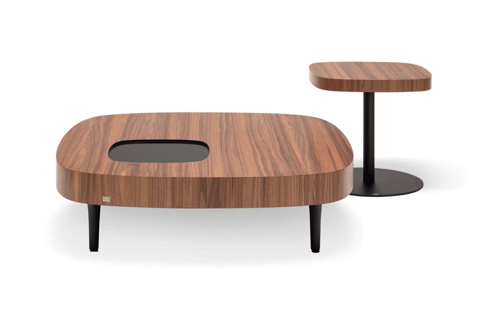 Высокий квадратный журнальный столик из шпона Rolf Benz ROLF BENZ 968 ARCH-00045053 - Вид №1