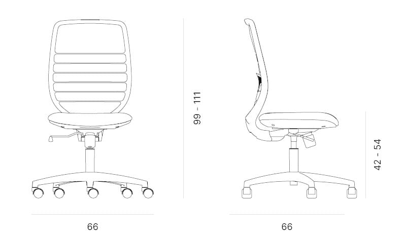 Эргономичный поворотный офисный стул Quadrifoglio Group дизайн-офис ARCH-00059147 - Вид №5