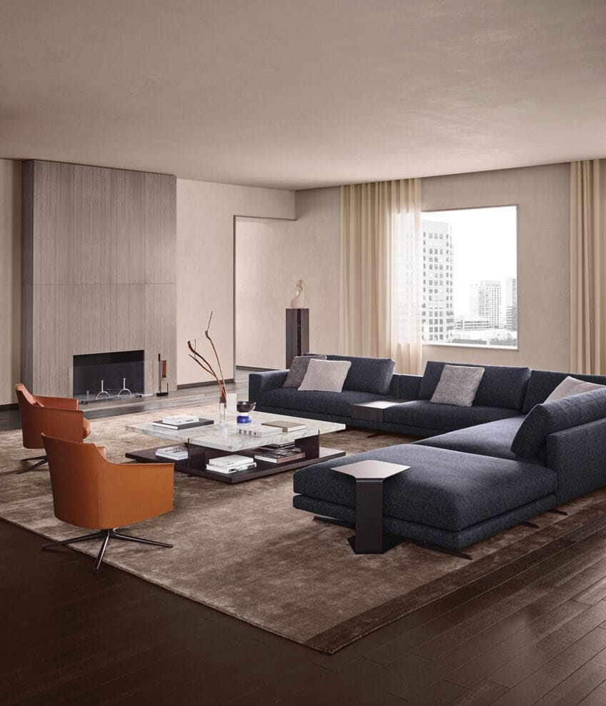 Угловой диван из ткани Poliform ARCH-00101016 - Вид №3