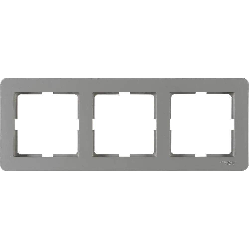 Рамка трехместная SYSTEME ELECTRIC W59 Deco платина для розеток и выключателей 82593337 STLM-0030830