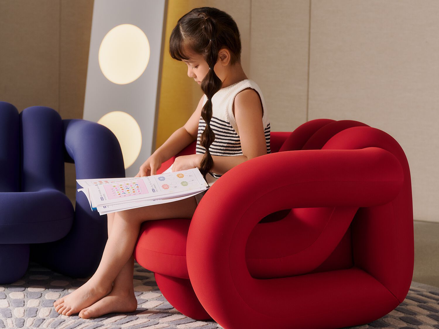 Тканевое кресло с подлокотниками HC28 maison TWISTY MINI ARCH-00129378 - Вид №6