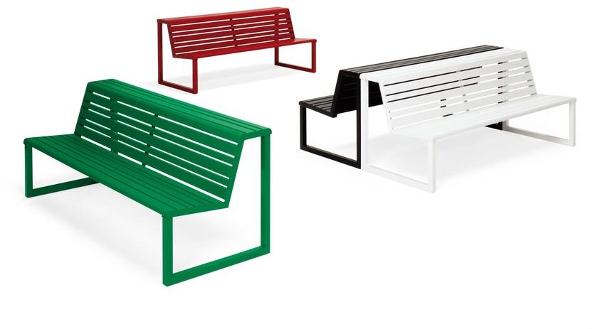 Urbantime Скамья со спинкой и двухместным сиденьем Ventiquattrore.h24 sun-id-1470050 - Вид №6