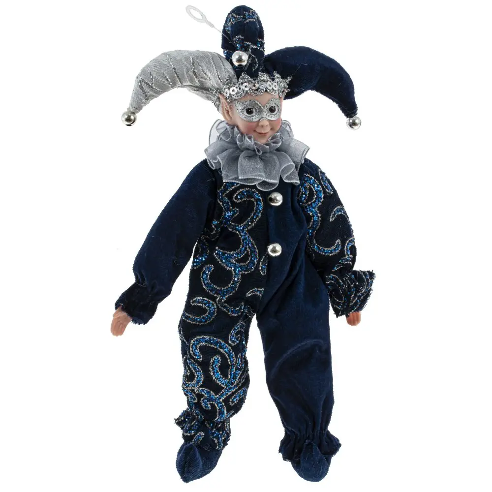 Новогодняя фигурка Клоун 791565 30 см синий Santreyd STLM-2125153