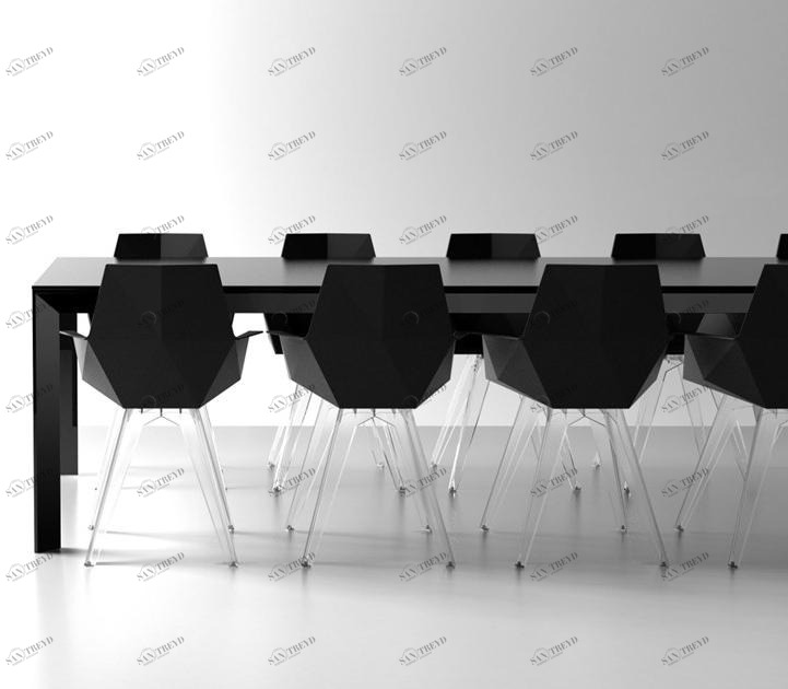 VONDOM Прямоугольный садовый стол из полиэтилена Frame sun-id-1397901