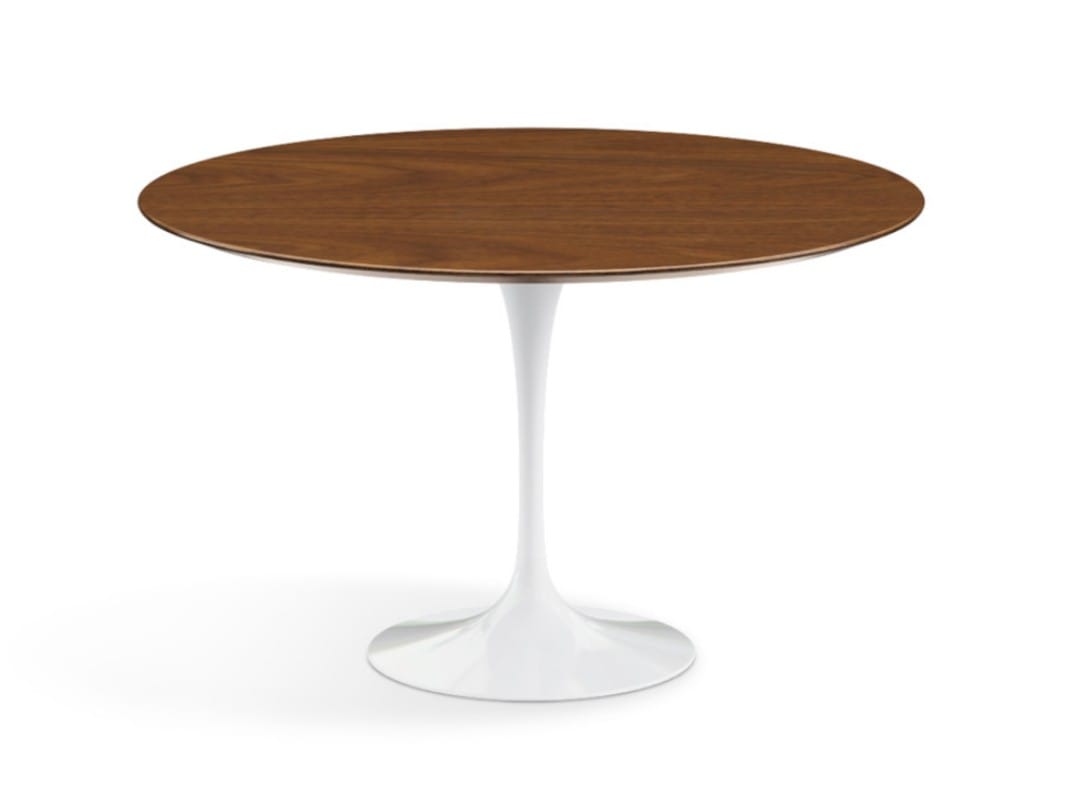 Круглый стол с деревянной столешницей и алюминиевым основанием Knoll ARCH-00092843 - Вид №1