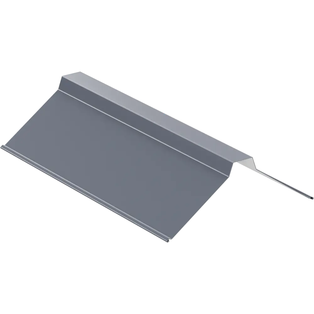 Планка конька плоского 30x115x2000 мм 0.4 мм RAL 7024 темно-серый 86778622 STLM-2155937 ВЕГА 