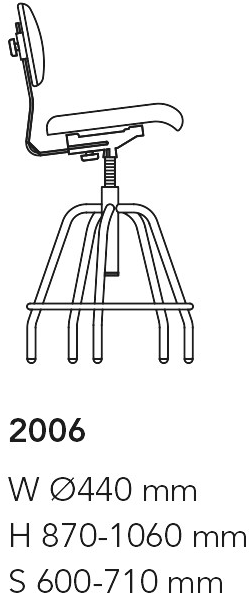 Mobboli Табурет регулируемый по высоте со спинкой Nexos 2006 - Вид №4