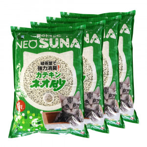 ПР0044251*4 Наполнитель для кошачьего туалета комкующийся, с экстрактом зеленого чая 6л (упаковка - 4 шт) NEO LOO LIFE