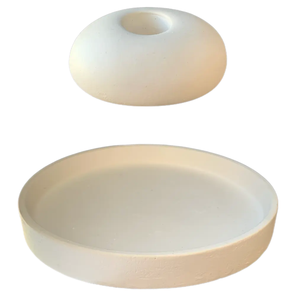 Поднос с подсвечником Podari №2 белый 5.3 см Santreyd STLM-2138896