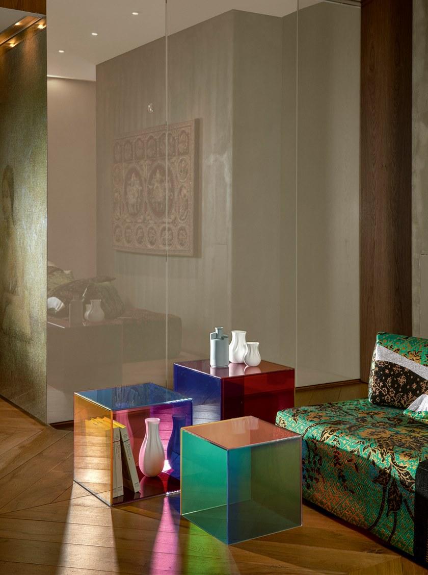 Cappellini Журнальный столик из цветного стекла sun-id-1494100 - Вид №3