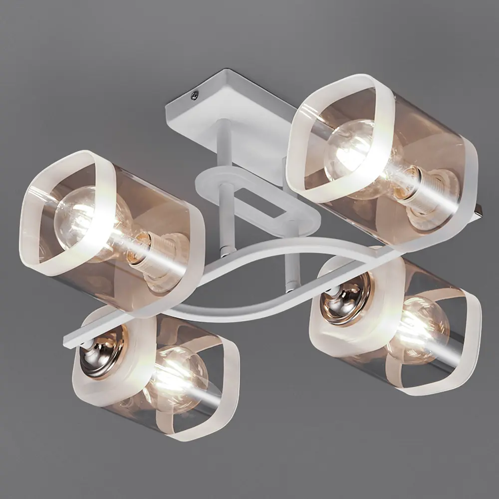 Потолочная люстра Jlight Kira 3137/4C E27 60 Вт, цвет белый/золото 83279072 STLM-2113891  - Вид №3