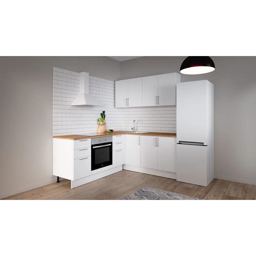 Навесной шкаф Delinia Агидель для кухни над вытяжкой белый 86844273 STLM-0888284 - Вид №9