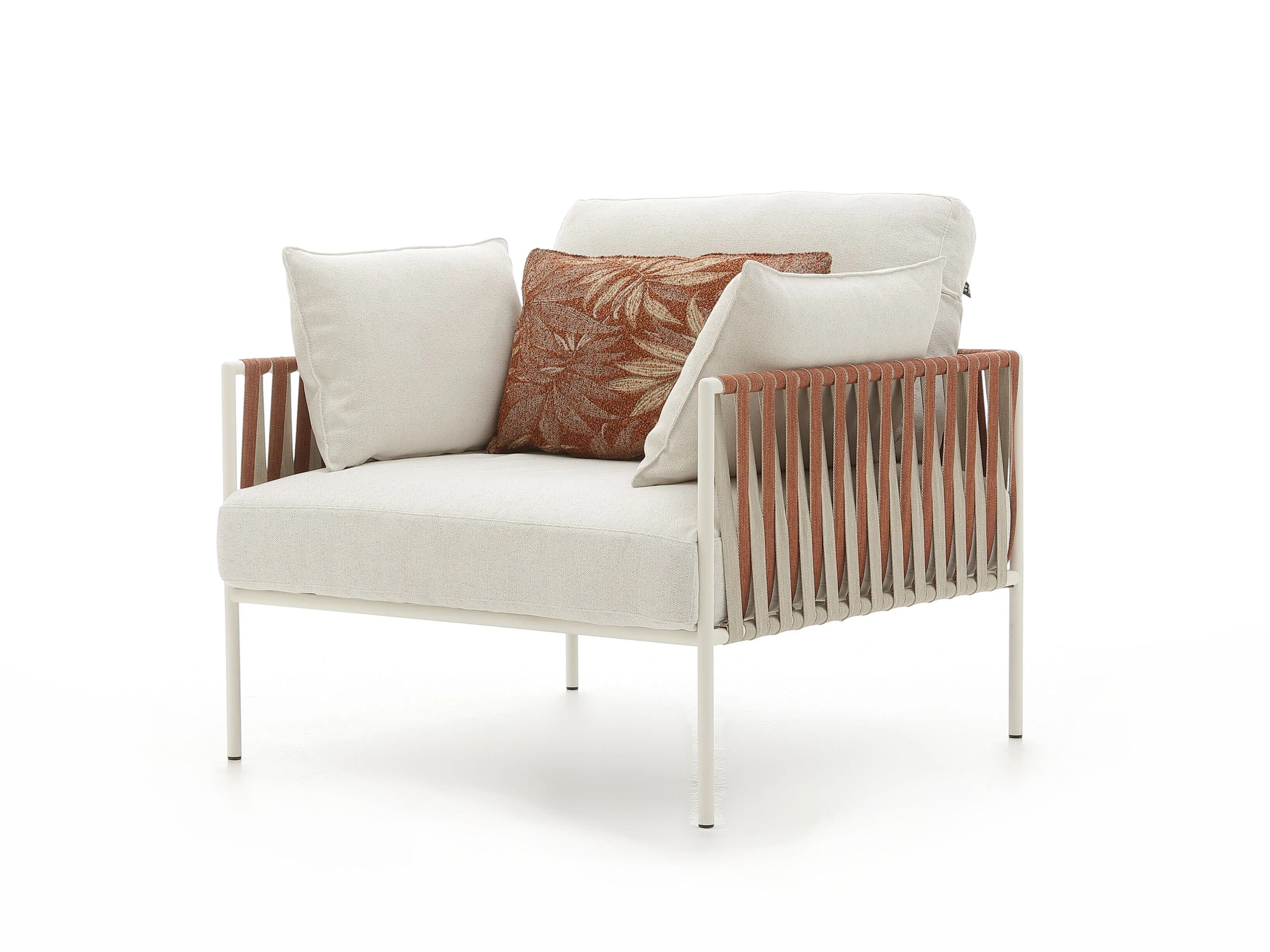 Тканевое садовое кресло с подлокотниками Nodo Italia Zip ARCH-00025944