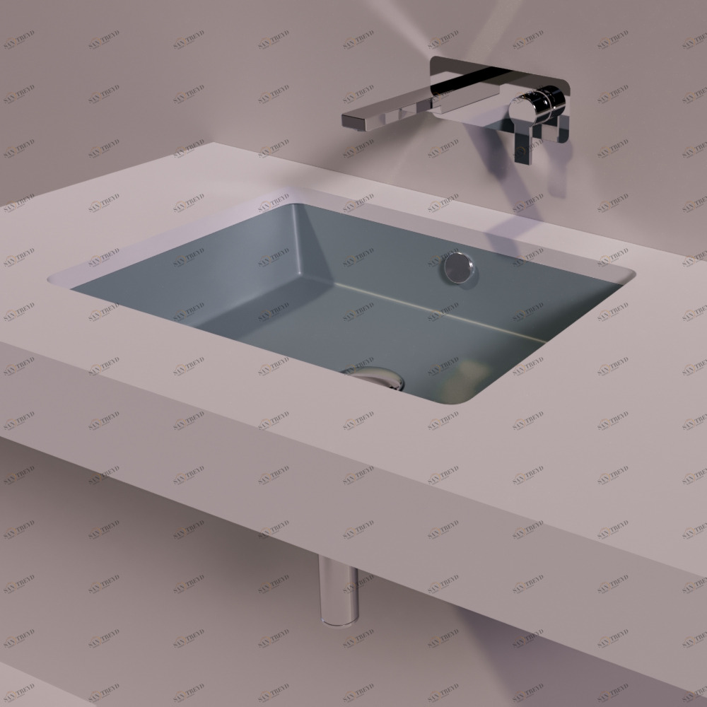 S59CEMENTOMATT Накладная раковина под столешницу  прямоугольная Simas Agile