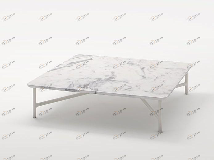 Paola Lenti Низкий квадратный мраморный журнальный столик Nesso sun-id-1487849
