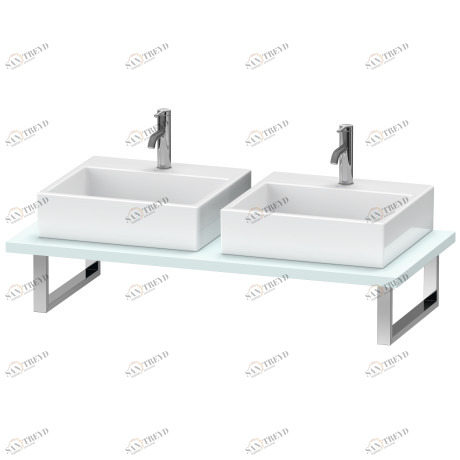 DS105C00909 DuraStyle Консоль для накладной и встраиваемой сверху раковины компакт Светло-голубой матовый декор Duravit