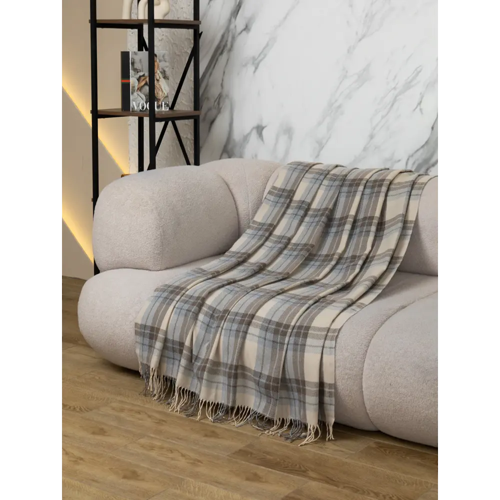 Плед Mine 102 140x200 см микрофибра цвет коричневый Santreyd STLM-2209173 - Вид №2