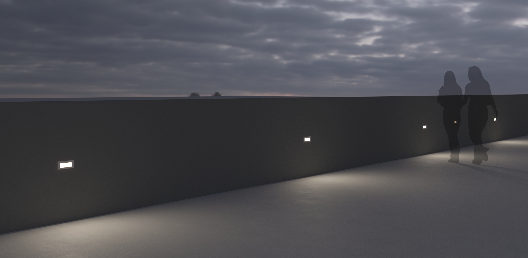 5004616 Светильник встраиваемая в стену / Наружнее освещение Platek SPY LARGE  SPY LARGE - LED 3000K diffuse  - Вид №7