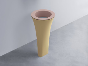 AMLA45-CP+AMPILT-BR+AMCOLT-CN Раковина Amedeo Tondo отдельностоящая cielo Enjoy + Amedeo