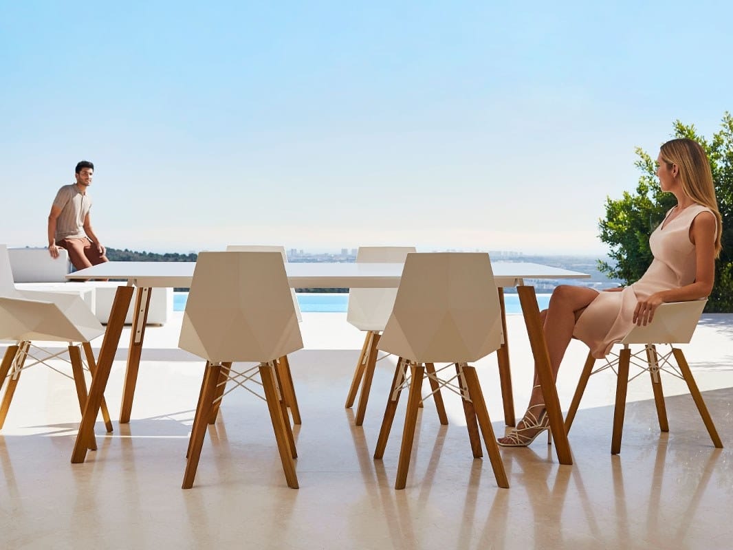 Прямоугольный садовый стол HPL Vondom Faz Wood ARCH-00103580 - Вид №1