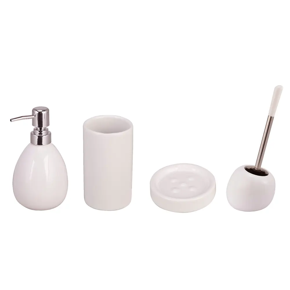 Керамический стакан для зубных щеток SENSEA Essential - белый минимализм 81926400 STLM-0013931 - Вид №4