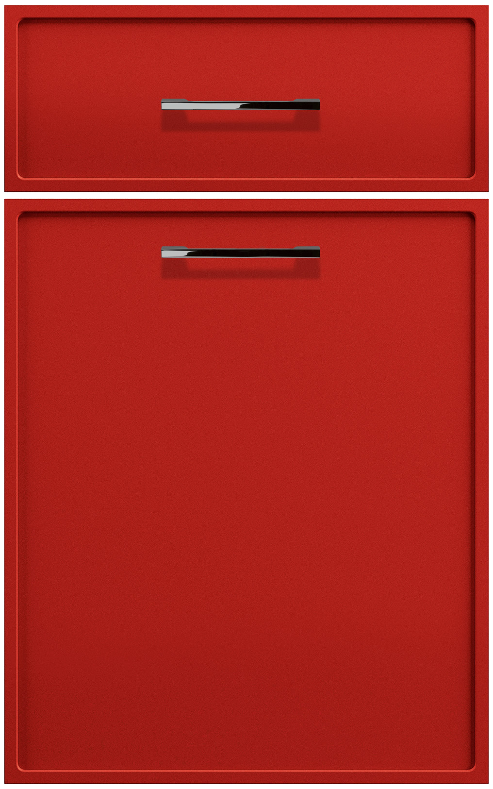 Фасады для кухни Модерн Фрезеровка «Алабама» 502 Берлинский красный SIDAK SIST2750-501