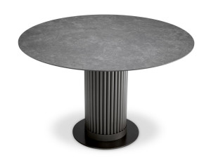 Круглый керамический стол с центральным основанием