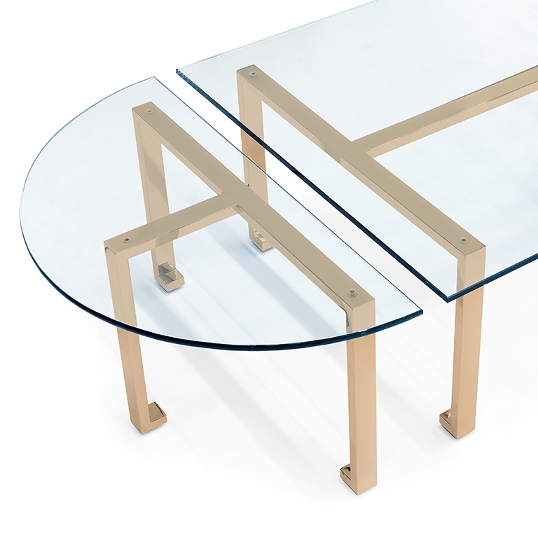 450149-02 ABHIKA КОФЕЙНЫЙ СТОЛ KOMPO H40 200X80 SILVER  - Вид №2