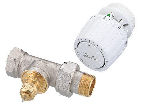 Danfoss Комплект RTR-G/RTR 7090 для однотрубной системы отопления RTR-G Ду20пр и RTR7090 комп-т терморег-р 013G2186  - Вид №3