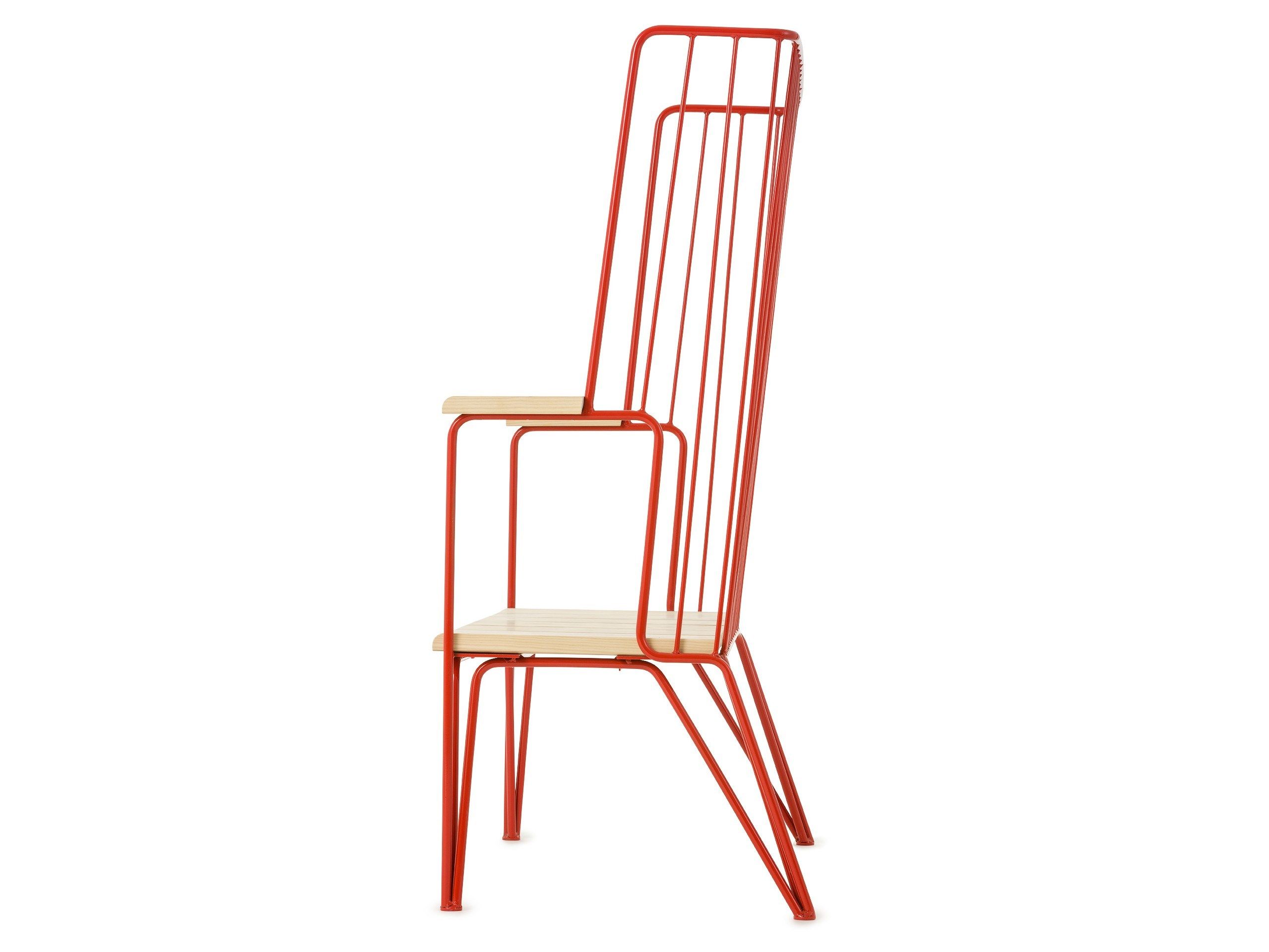 Стальная и деревянная скамья со спинкой Nola Industrier Gard ARCH-00015054 - Вид №5