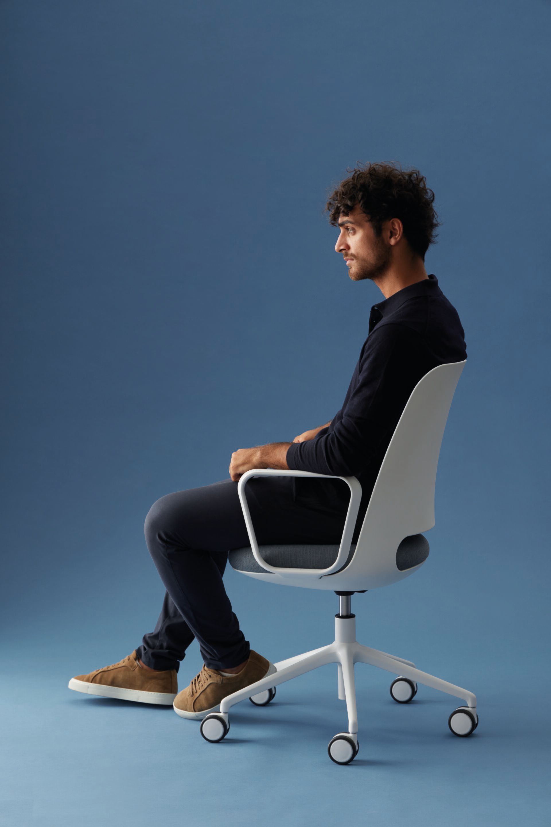 5 спиц подлокотник ткань поворотный операционный стул офис INCLASS Orus ARCH-00029083 - Вид №7