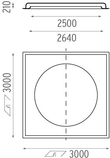 Flos Встраиваемый потолочный светильник с отраженным люминесцентным светом Soft collection - in sun-id-1368246 - Вид №3