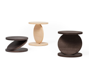 Многослойный круглый журнальный столик