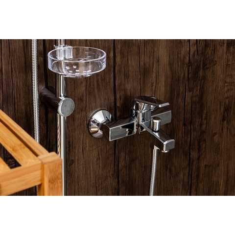 Orange OneLife P02-100cr Полимерный смеситель для ванны/душа без душевого набора, цвет: хром Хром sun-id-1517248 - Вид №4