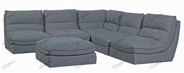 Диван Lancaster угловой серо-синий UNICO ДИЗАЙНЕРСКИЕ 248903 Серый 