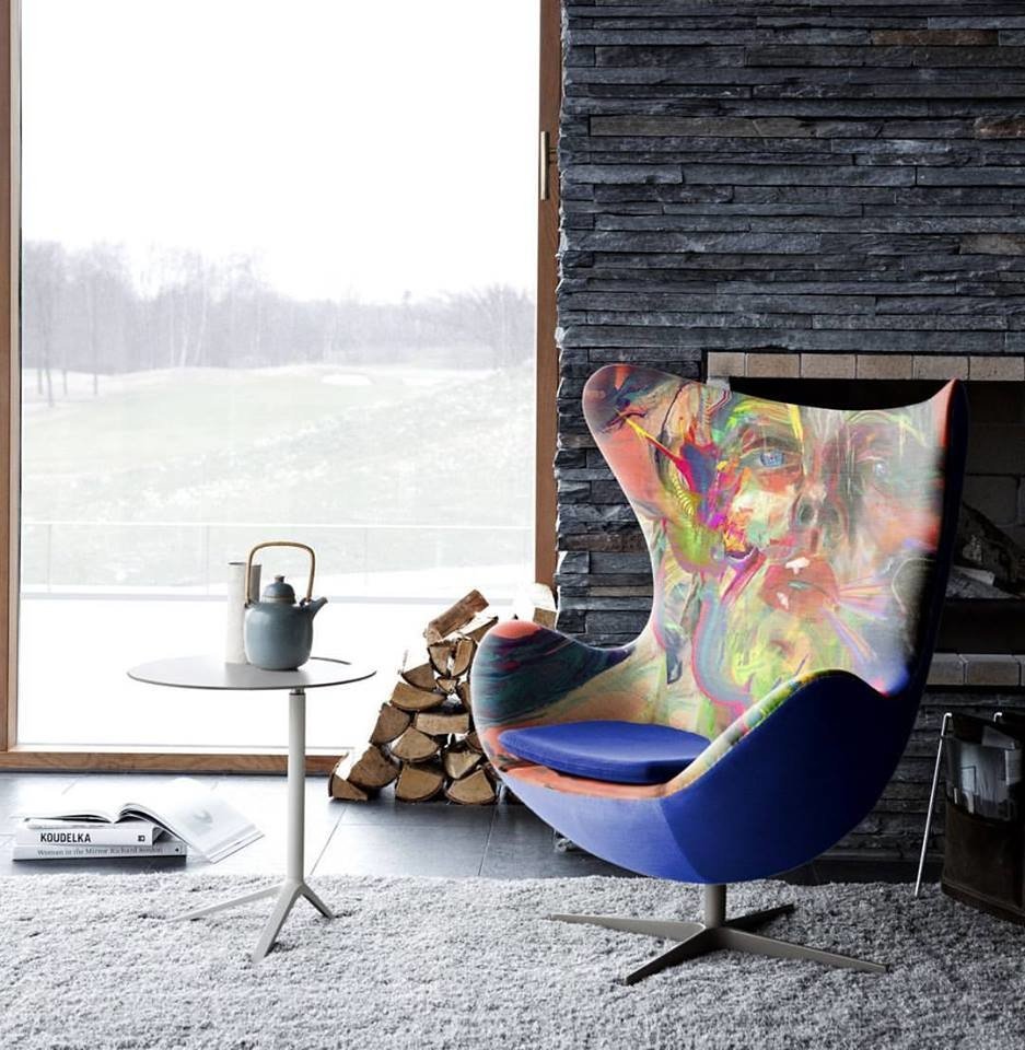 Кресло Arne Lyka разноцветное ICON DESIGNE ДИЗАЙНЕРСКИЕ, EGG 096806 Разноцветный  - Вид №1