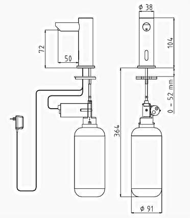 Saniline Инфракрасный дозатор мыла  Ruel15e  - Вид №1