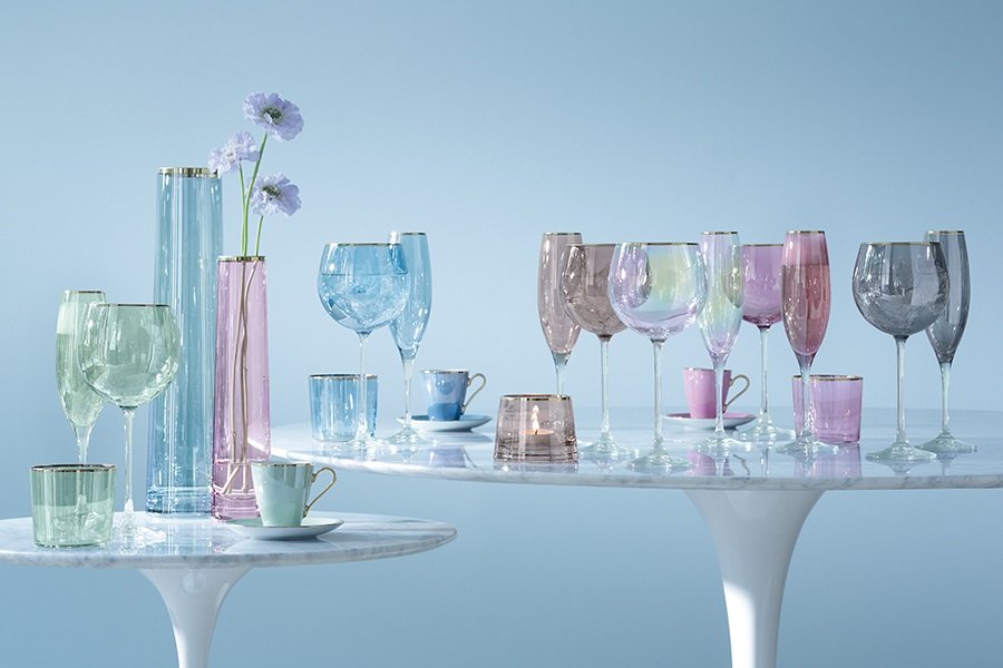 Набор из 2 круглых бокалов 525 мл зеленый Sorbet LSA INTERNATIONAL SORBET 00-3863199 Зеленый  - Вид №1