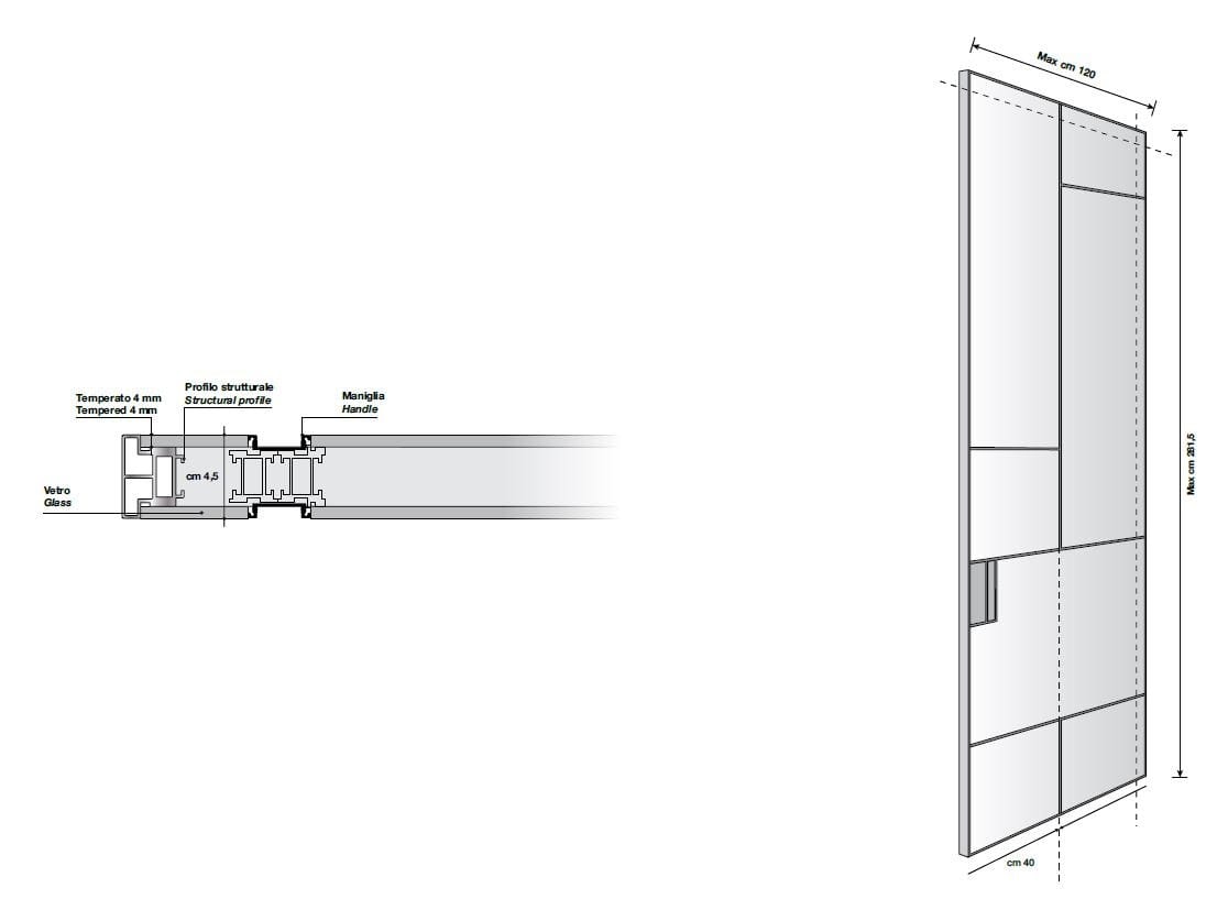 Дверь из закаленного стекла Longhi Aluminiun Chic-Doors ARCH-00132171 - Вид №5