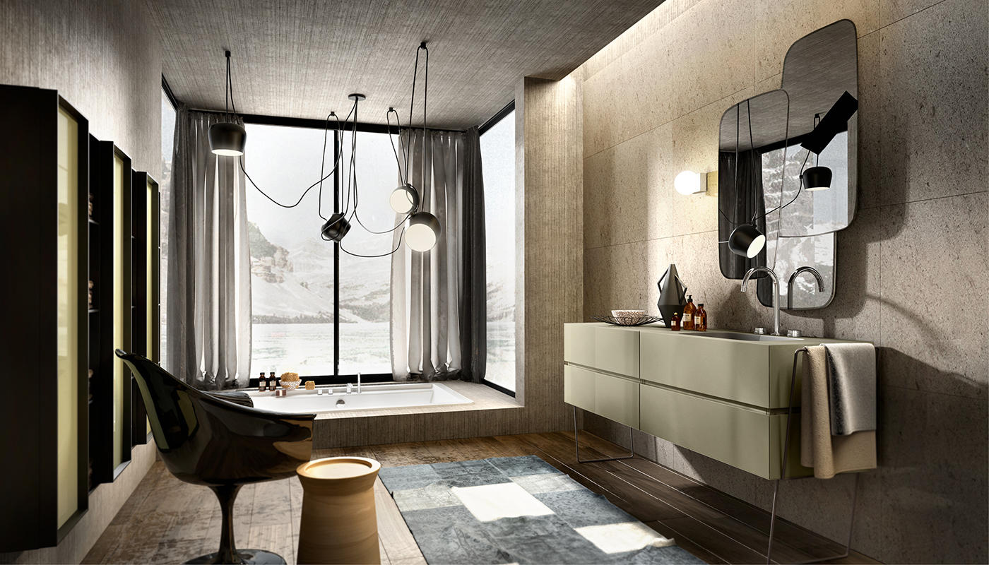 ED-ST21 Edone Встроенный умывальник Cristal ВСТРОЕННЫЙ БАК Интегрированная столешница
из камня с ванной Cristal. Доступна во всех матовых покрытиях серии Edoné  - Вид №2