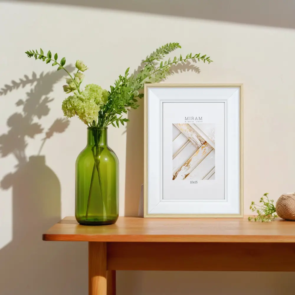 Рамка для фото МИРАМ 10×15 см белая пластиковая без паспарту 89422793 STLM-1568264 - Вид №1