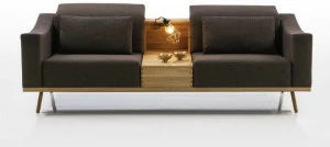 brühl 2-местный тканевый диван с полкой для журналов Deep space