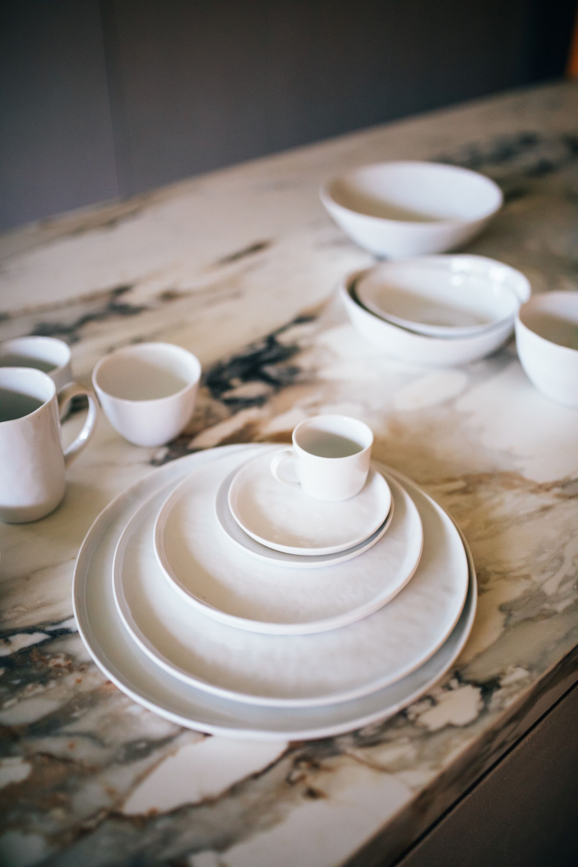 Фарфоровая кофейная чашка с блюдцем POMAX Porcelino White ARCH-00147870 - Вид №2