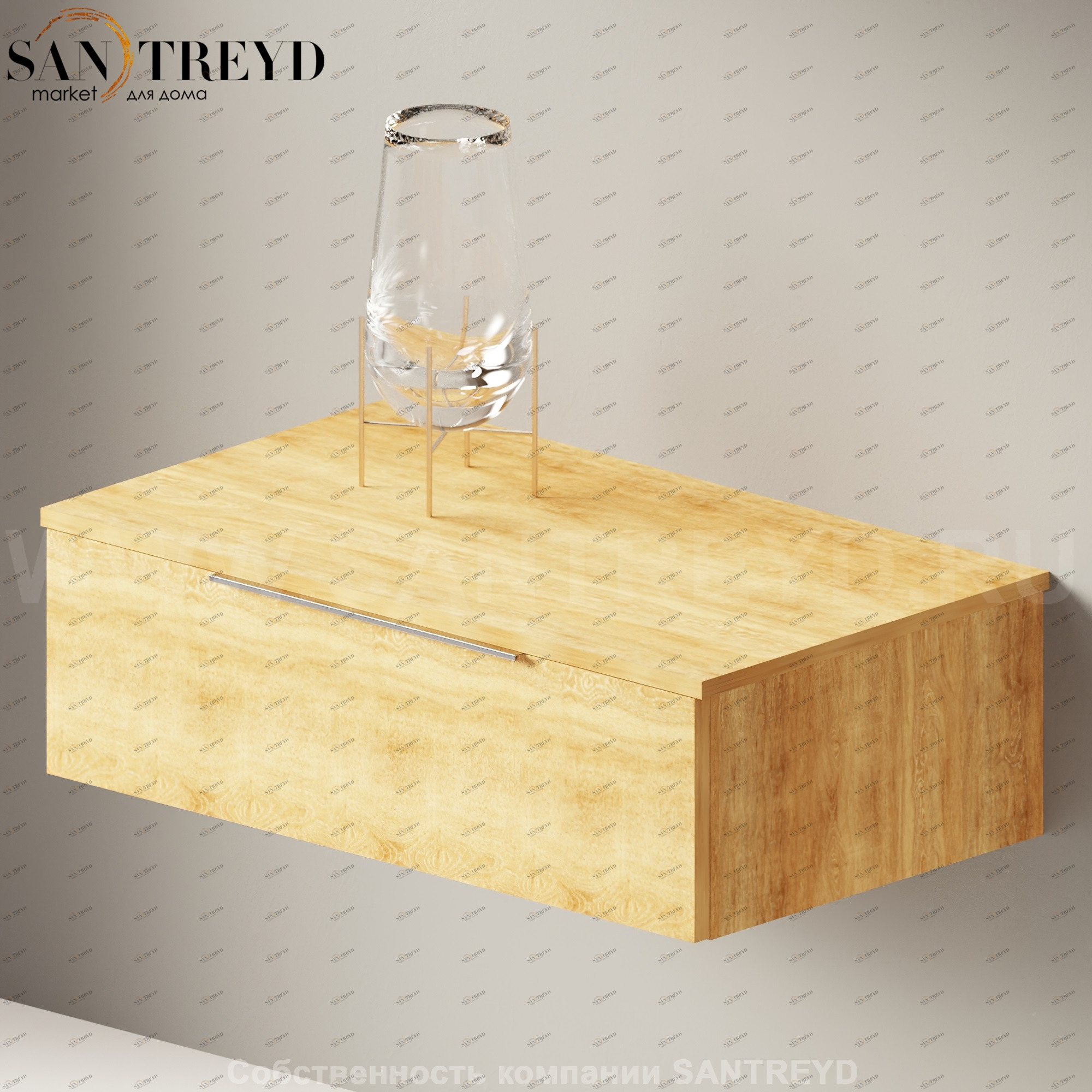 Flaminia BOX Настенная тумба 85 см с 1 ящиком BX289.WQ Ceramica Flaminia BX289WQ