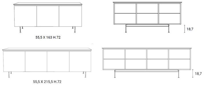 Ozzio Italia Комод с керамическим покрытием  X306  - Вид №5