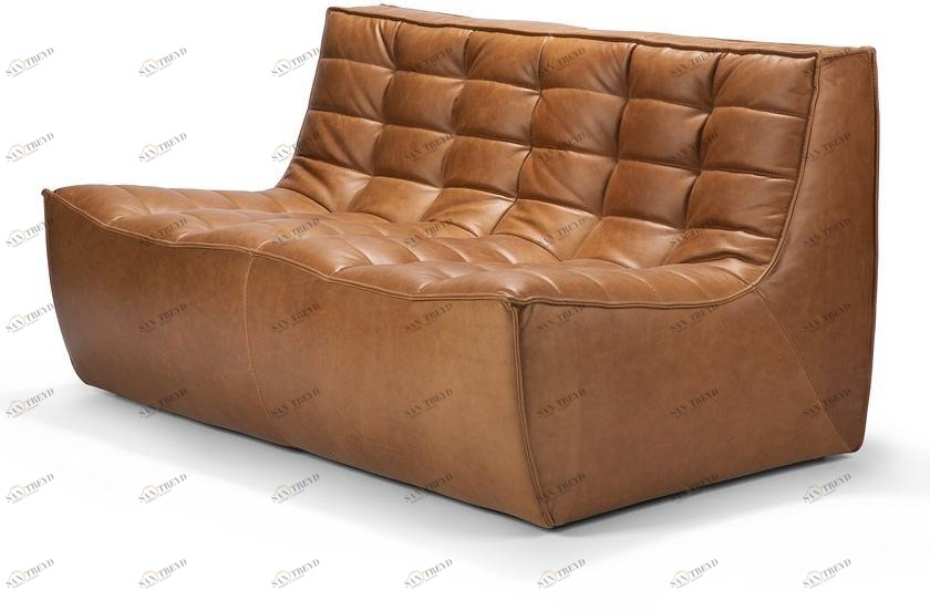 Ethnicraft 2-х местный кожаный диван N701 20083